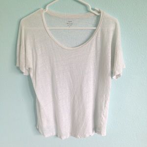 J Crew Linen Tee